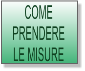 COME PRENDERE LE MISURE