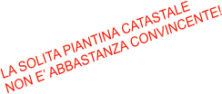 LA SOLITA PIANTINA CATASTALE NON E’ ABBASTANZA CONVINCENTE!